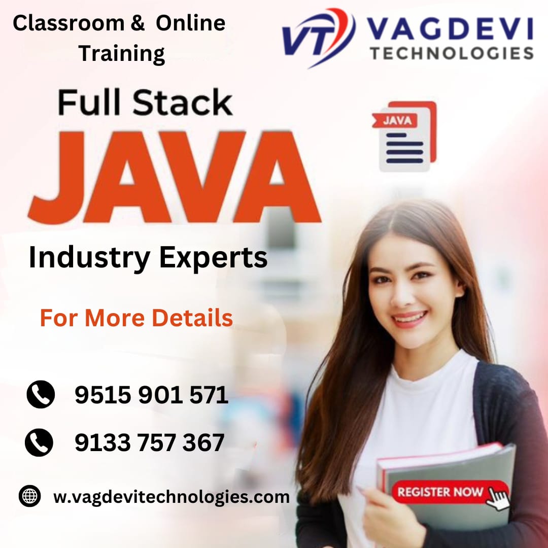 Full Stack Java Developer Training in Hyderabad Vagdevi Technologies ...