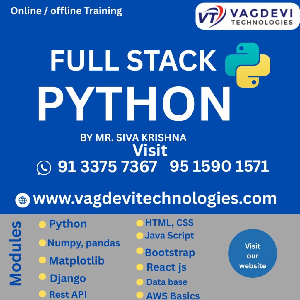 online python full stack training