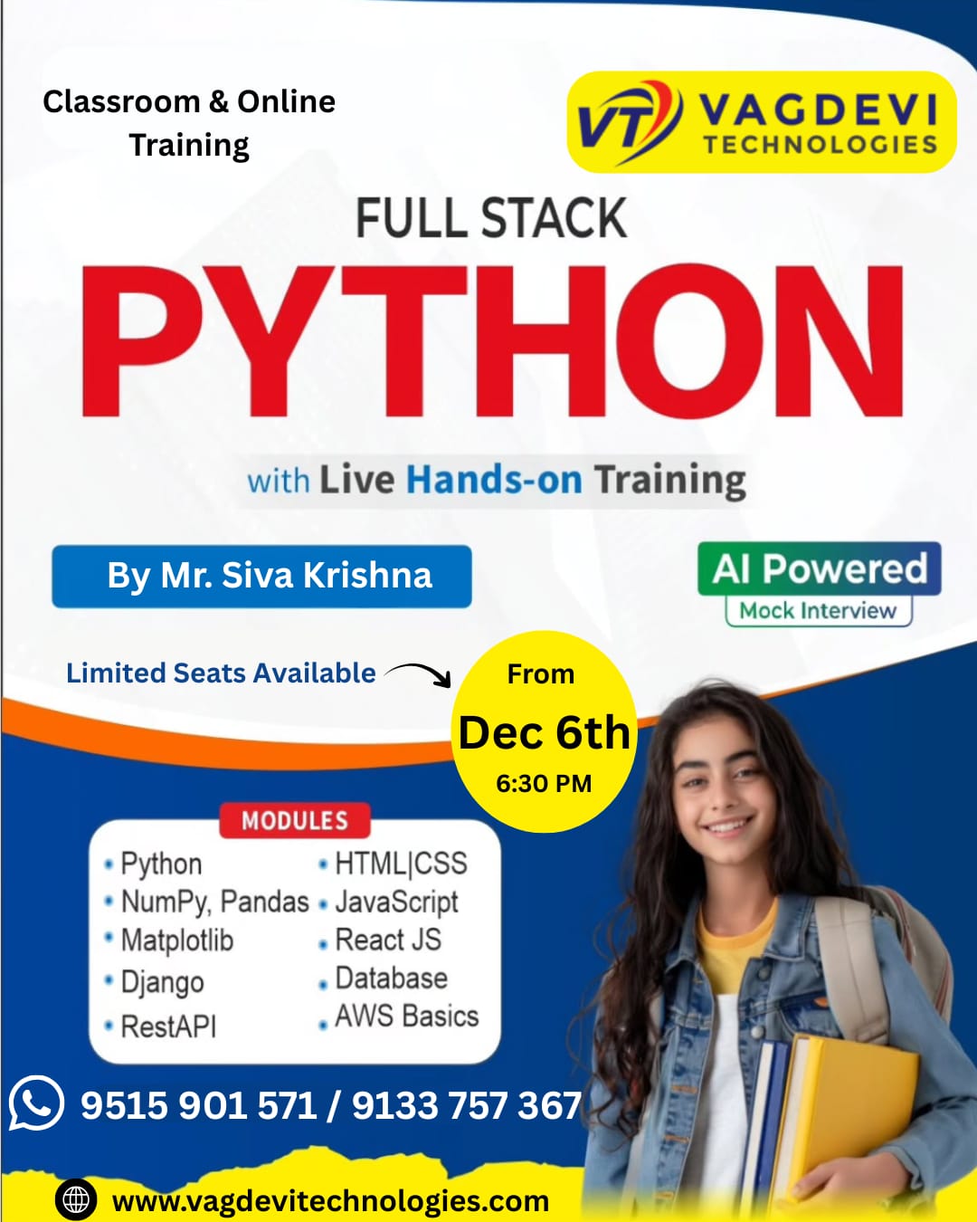 Best Python Full Stack Developer Training in Hyderabad