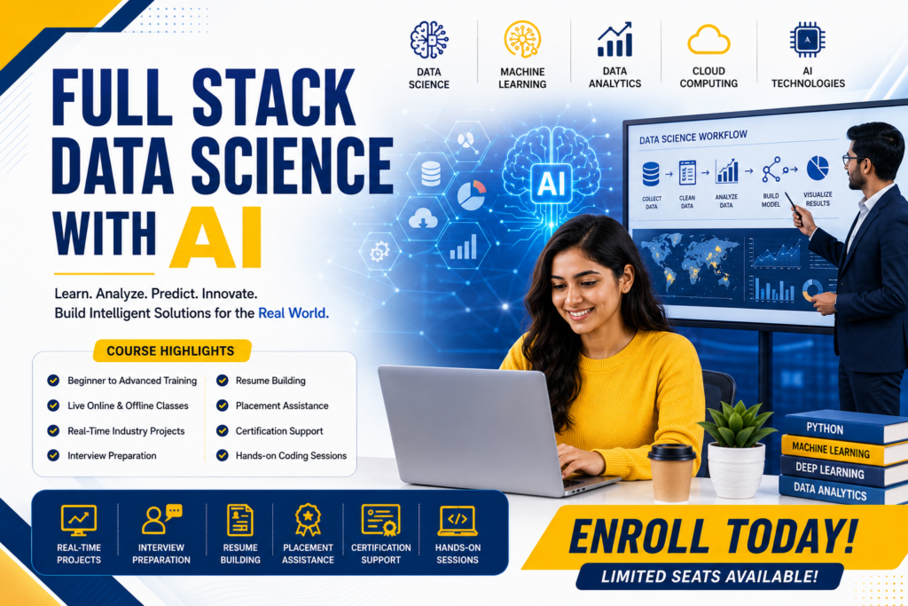 Full Stack Data Science with AI Training in Hyderabad,