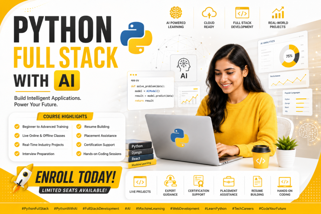 Join the best Python Full Stack Training in Hyderabad at Vagdevi Technologies.