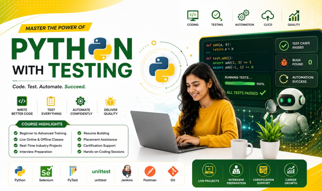 Python with Selenium Training in Hyderabad,