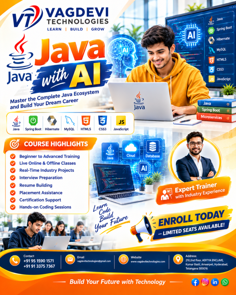 Java Training in Amaravathi,
