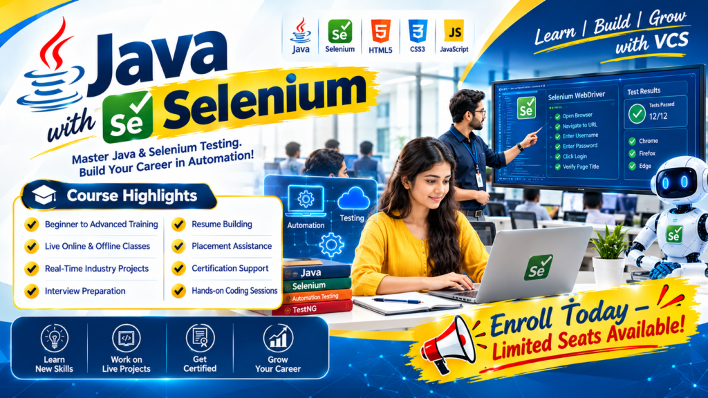 Java with Selenium Training in Amaravathi